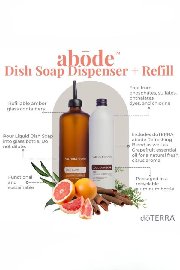 Abōde Dish Soap with Dispenser