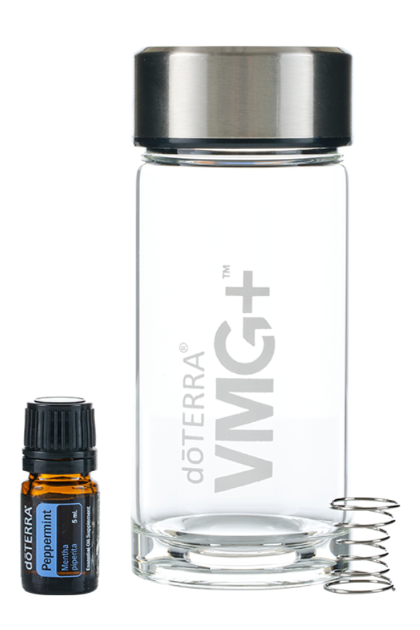 doterra free glass shaker bottle and peppermint