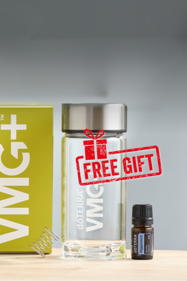 doterra free glass shaker bottle and peppermint
